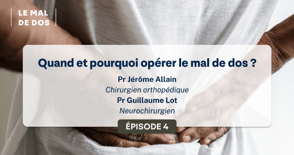 Le mal de dos : faut-il opérer ?