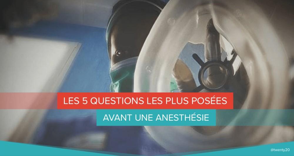 questions avant anesthesie