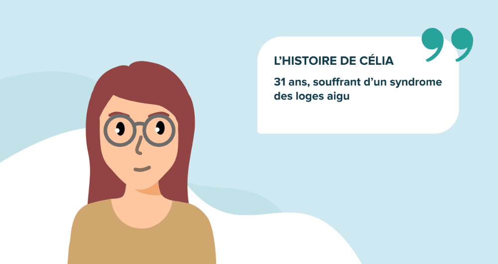 L'histoire de Célia, 31 ans, souffrant d'un syndrome des loges aigu