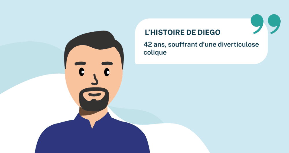 L'histoire de Diego, 42 ans souffrant d'une diverticulose colique