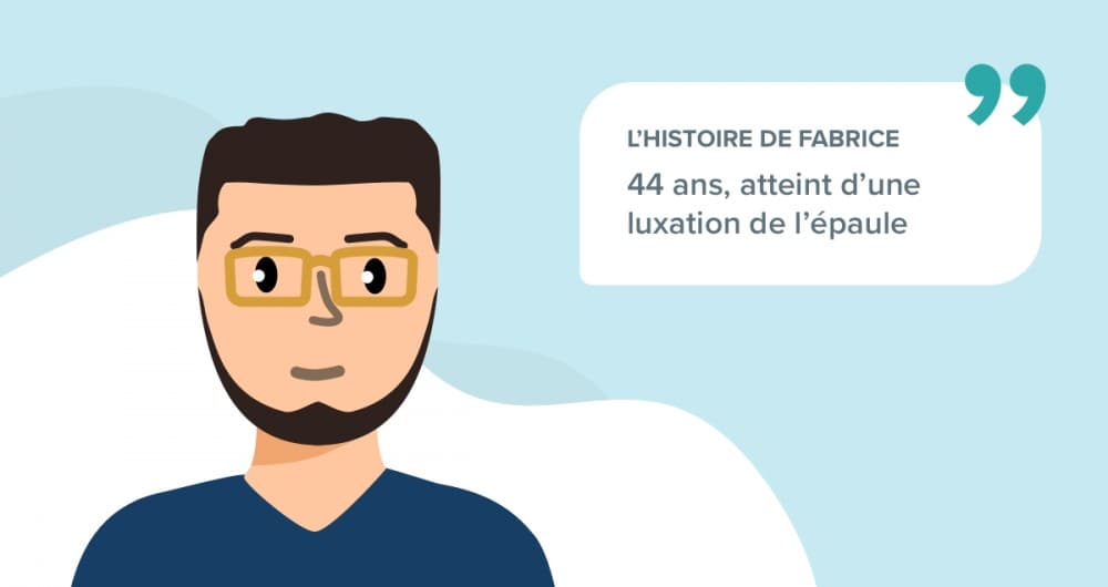 L’histoire de Fabrice, 44 ans, atteint d’une luxation de l’épaule