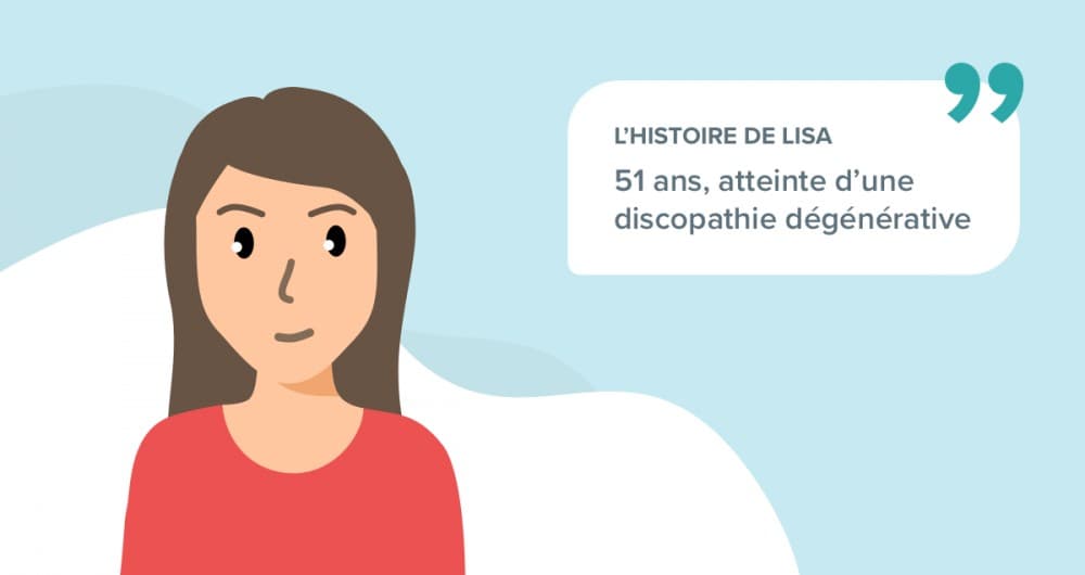 L’histoire de Lisa, 51 ans atteinte d’une discopathie dégénérative