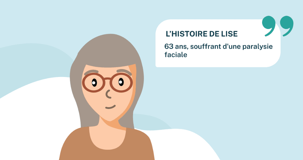 L'histoire de Lise, 63 ans, souffrant d'une paralysie faciale