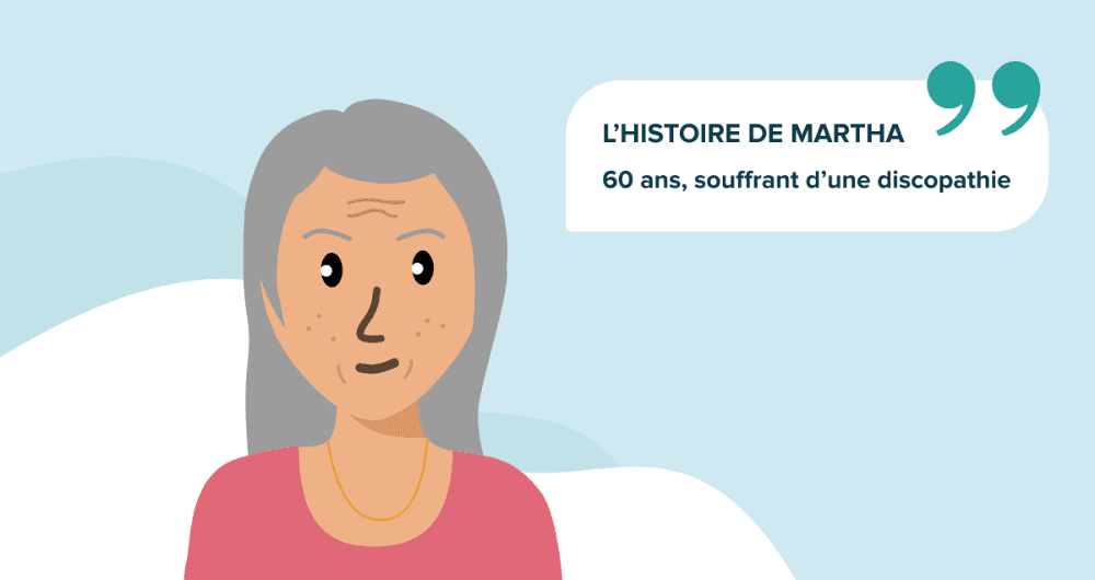 L'histoire de Martha, 60 ans, souffrant d'une discopathie